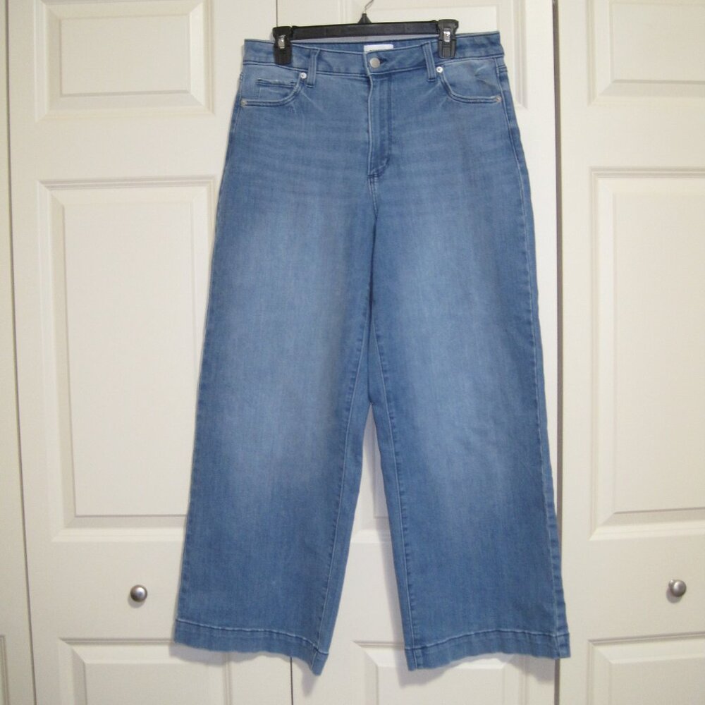 NWOT Sonoma Goods for Life Stylish Blue Wide Leg Jeans for Women - Picture 3 of 7